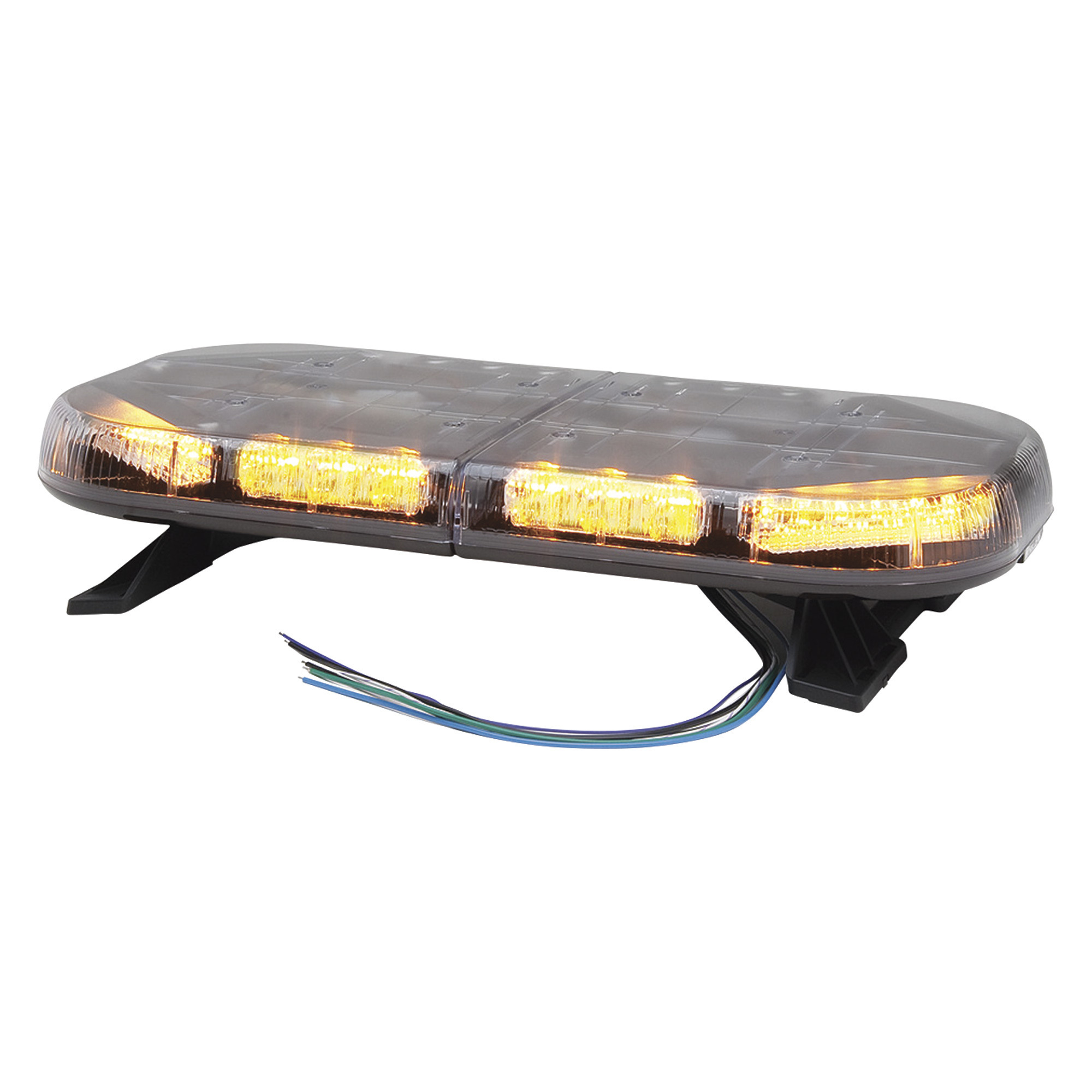 Whelen 22in. Mini Justice Super-LED Light Bar, Class 1 Amber Lens, Permanent Mount, Model# MJEP1A